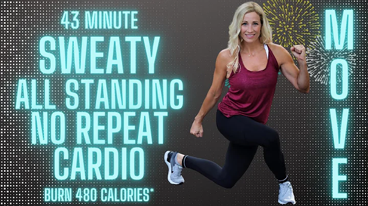43 MINUTE ALL STANDING, NO REPEAT CARDIO HIIT | Ki...