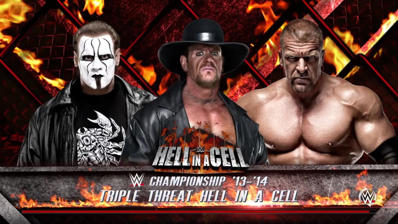 Wwe 2k16 Undertaker Vs Sting Vs Triple H Hell In A Cell Match