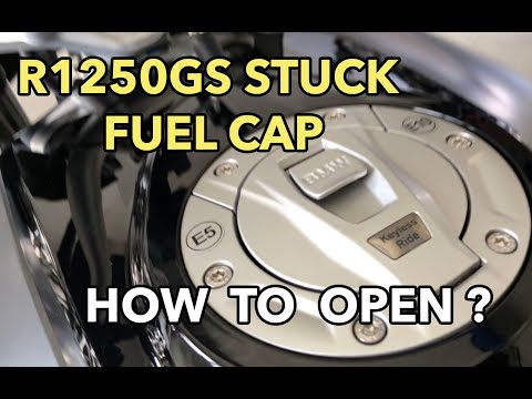 R1250GS keyless stuck fuel cap : How to open it ?