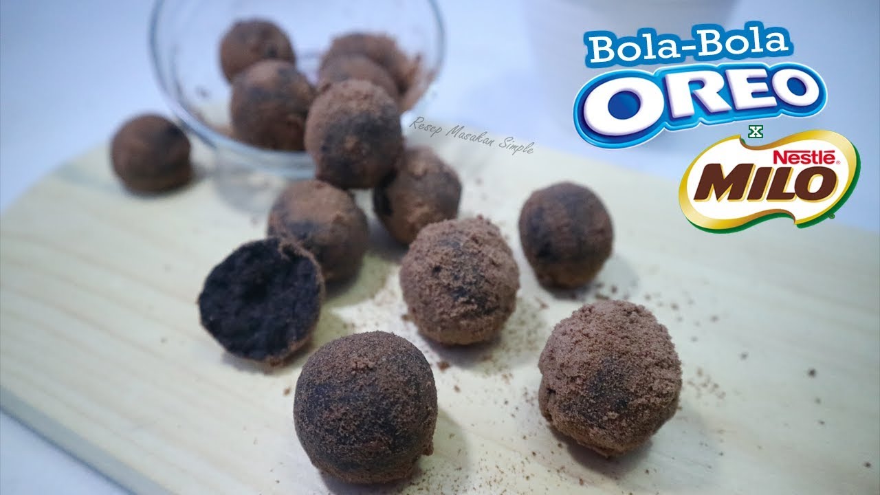 Membuat Bola Bola Oreo Milo Tanpa Dimasak Youtube Bola Oreo Resep Coklat Panas Makanan