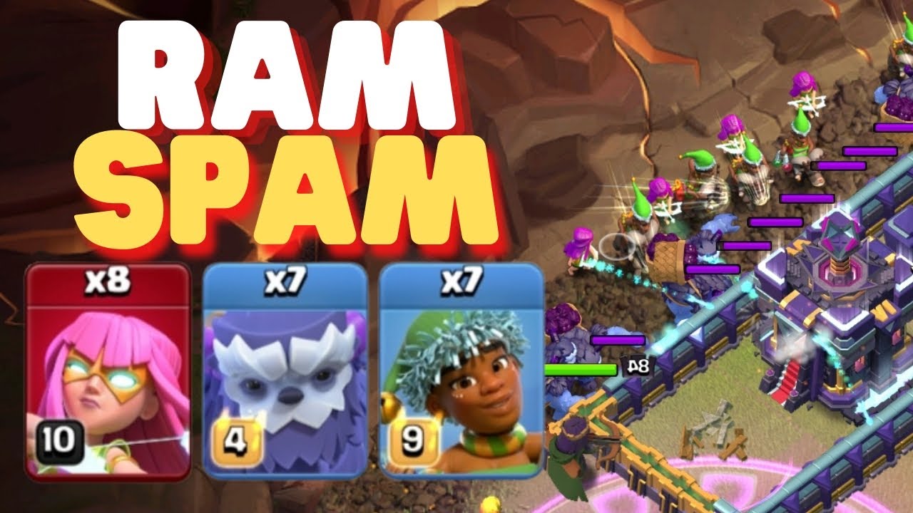 Yeti Super Archer Ram Rider Spam Too Strong on TH15 & TH14