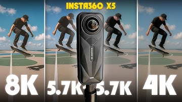 insta360 X5 | Footage Comparison of ALL the Resolutions