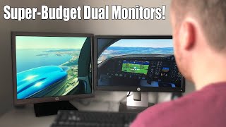 The £3 ($4) Dual Monitor Flight Sim Setup! screenshot 4
