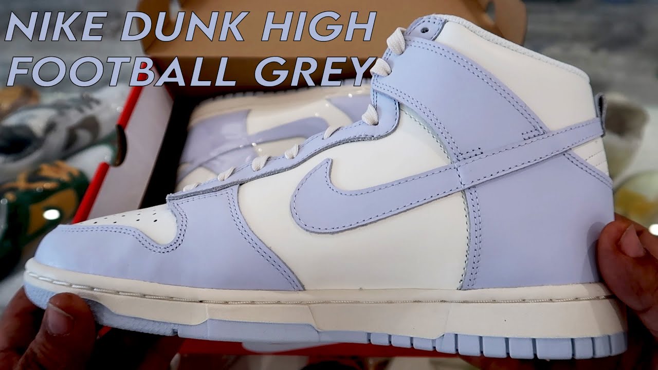 I WISH THE NIKE DUNK HIGH FOOTBALL GREY WAS IN MY SIZE !! IN HAND REVIEW!!