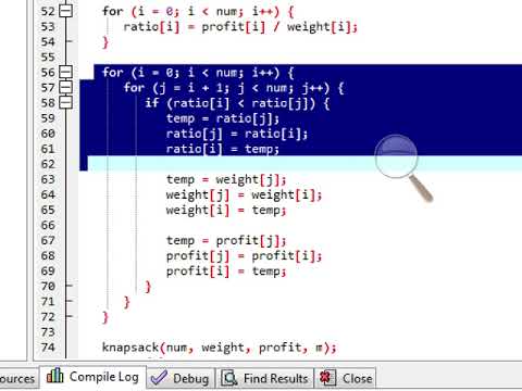 Knapsack Problem Implementation| Knapsack Problem Algorithm| Greedy ...