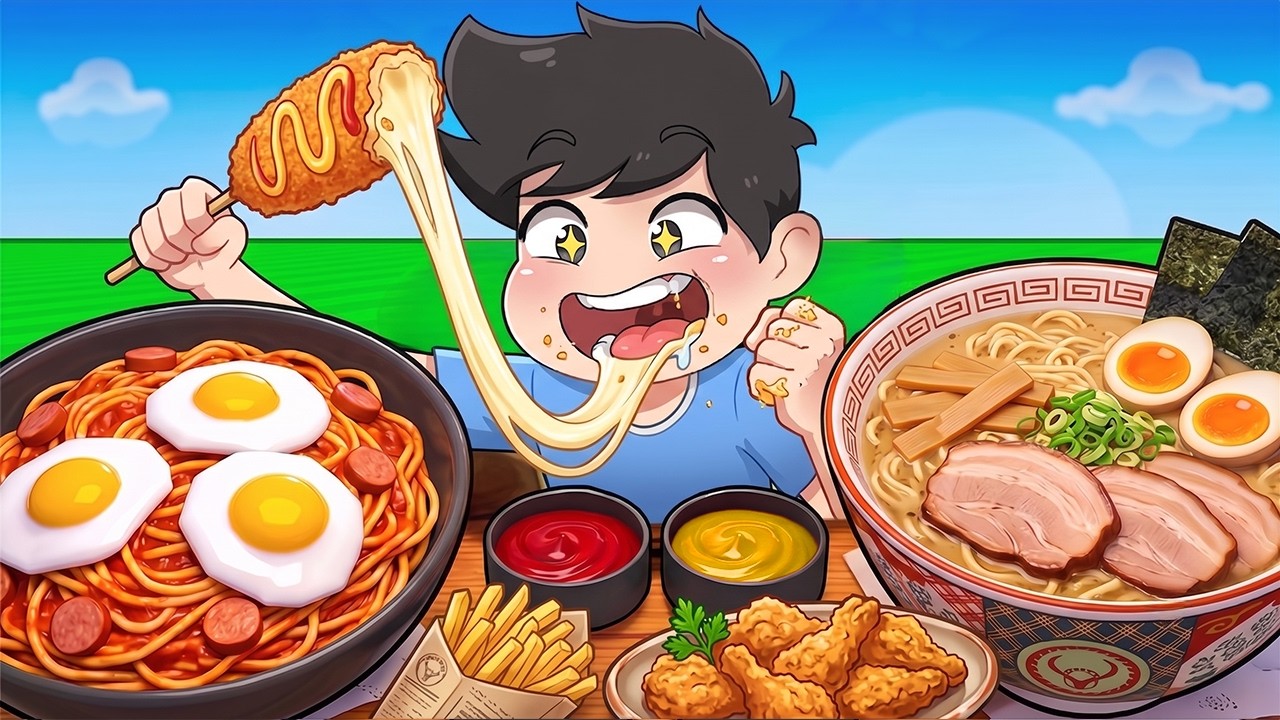 KUMAIN ako ng LIBRE sa MUKBANG CORNER sa ROBLOX