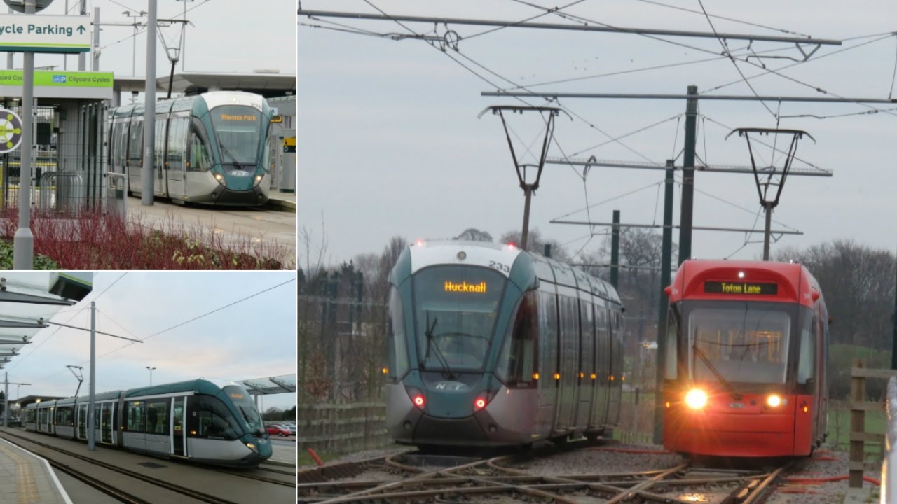 UK Nottingham Express Transit Trams YouTube