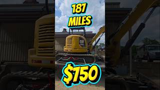 Hotshot Trucking - mini excavator #hotshot #trucking #trucktok #noncdl #excavator