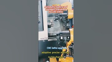 Automatic loading and unloading equipment for CNC lathes #smartmanufacturing #machine #automated