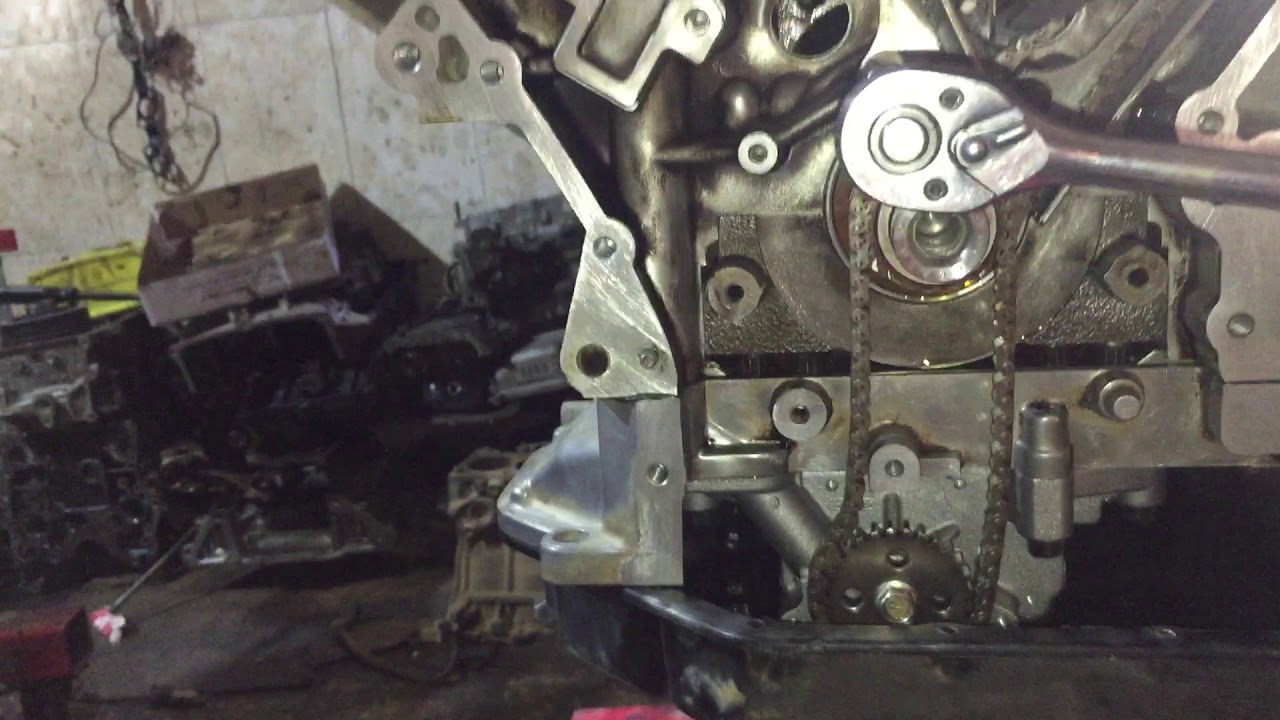 Kia opirus 2008 model V6 engine timing chain installation