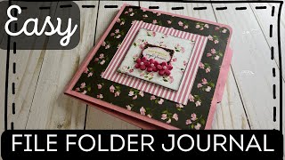 Easy Dollar Tree File Folder Journal Tutorial (Giveaway Ended)