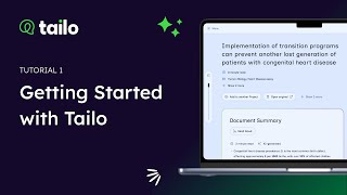 Getting Started With Tailo Beginner Tutorial & Setup Guide