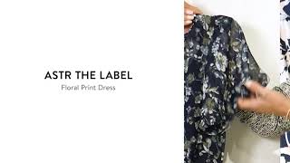 Bestseller Astr The Label Floral Print Dress  Nordstrom