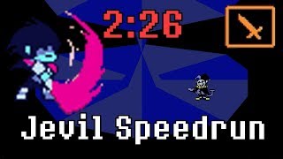 Deltarune Speedrun No Hit Fighting Jevil In 2:26