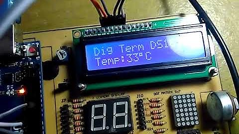 Proyek II - 15. Monitoring Suhu dengan Sensor DS1820 Waterproof berbasis Arduino