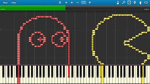 PAC-MAN Synthesia MIDI Art