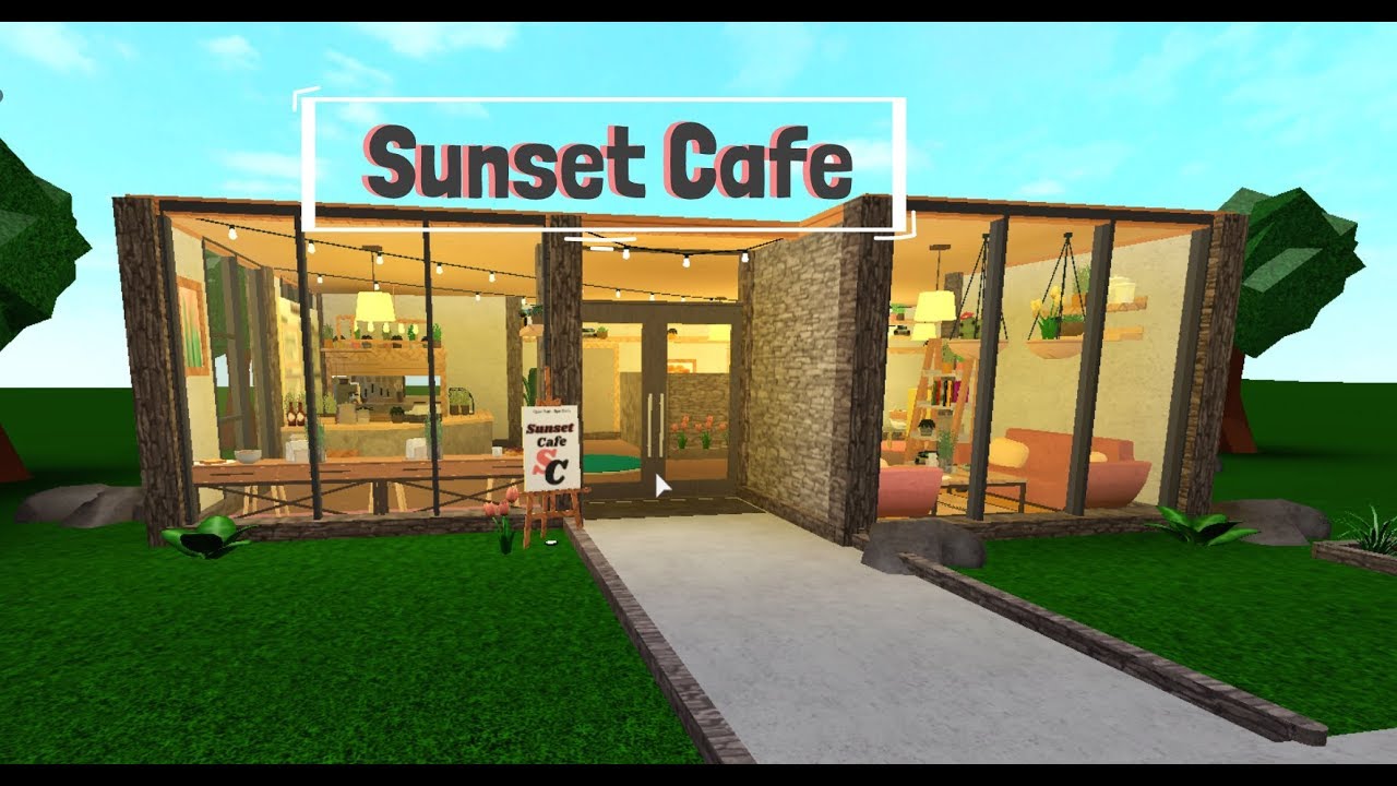 Sunset Cafe Bloxburg ROBLOX - YouTube.