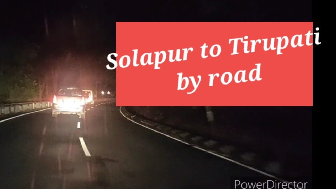 Solapur to Tirupati by road