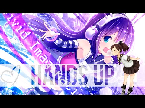 Anime girl hands up