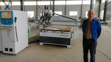 UNICHCNC  USA customer inspect ATC cnc router machine and training using .