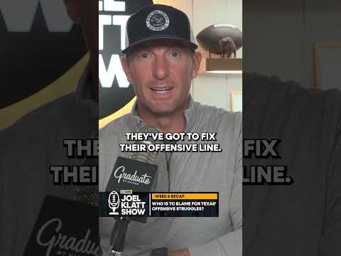 Joel Klatt on Texas's offensive struggles #texaslonghorns
