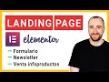 🥇 Crear LANDING PAGE con Elementor | Venta Online + Formulario + Newsletter | #Elementor