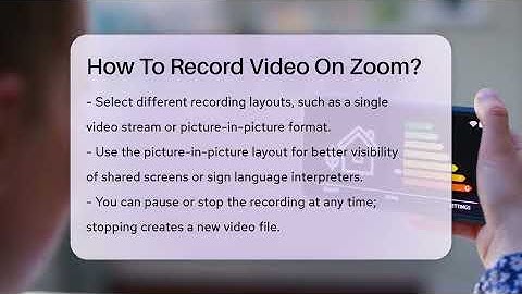 How To Record Video On Zoom? - Talking Tech Trends