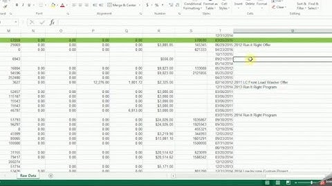 Excel seminar 1: Basic Data Management and Visualization
