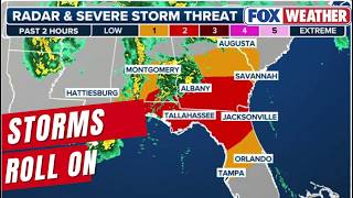 Severe Weather Threats Continue Across Southeast, Tornadoes Possible
