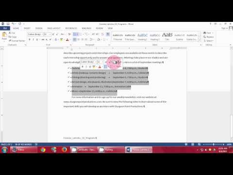 Microsoft Office 2013 Word Chapter 1 Project B