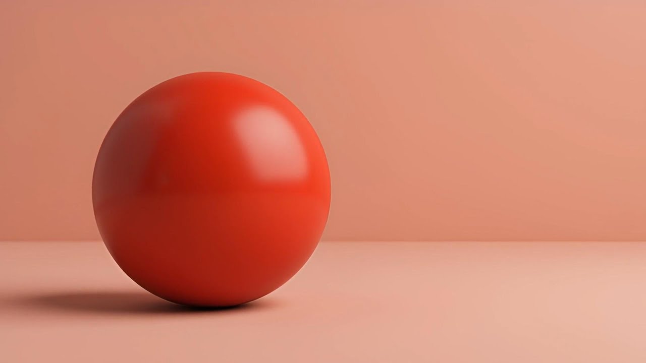1 Minute soothing  Moving Colors for Babies red ball | Sensory Calm Learning Video 
