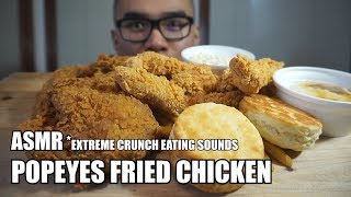 Asmr Eating Sounds Popeyes Fried Chicken Extreme Crunch Sounds No Talking