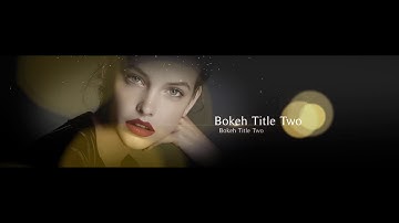 Bokeh Title Gold After Effects Template [ for beautiful love story & movie / TV titles ]