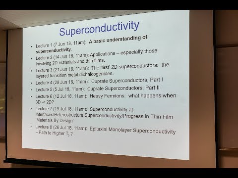 Lecture 1:  A Basic Understanding of Superconductivity