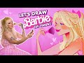 Drawing barbie from life 
