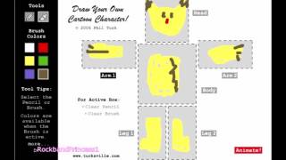 0234 Coloring Games Fun Games For Kids Draw Your Own Cartoon Character Game screenshot 4