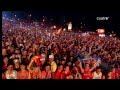 David bisbal cantando el himno del mundial 2010 en la celebracion de la roja