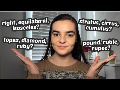 ASMR 100 Trivia Questions | Types of Things | Can You Get Them All?