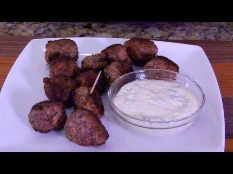 Greek Meatballs With Dill Dip hqdefault