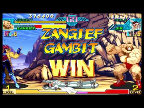 Marvel vs Capcom 1 ( Arcade ) - Zangief / Gambit Playthrough ( June 23, 2017 )