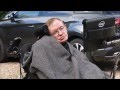 Professor Stephen Hawking does the Ice Bucket Challenge for MND