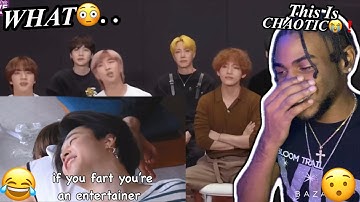 bts being a chaotic mess REACTION!!!