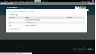 Core Date settings and configurations