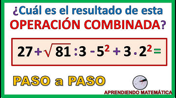 💪¿Cómo resolver una OPERACIÓN COMBINADA con POTENCIAS y RAÍCES? | ORDEN de las OPERACIONES | 6