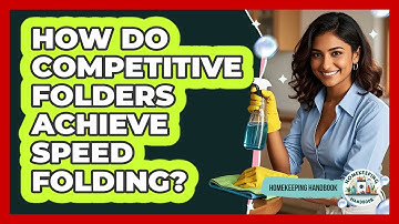 How Do Competitive Folders Achieve Speed Folding? - Homekeeping Handbook
