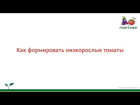 Как формировать низкорослые