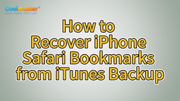 How to Recover iPhone Safari Bookmarks from iTunes Backup