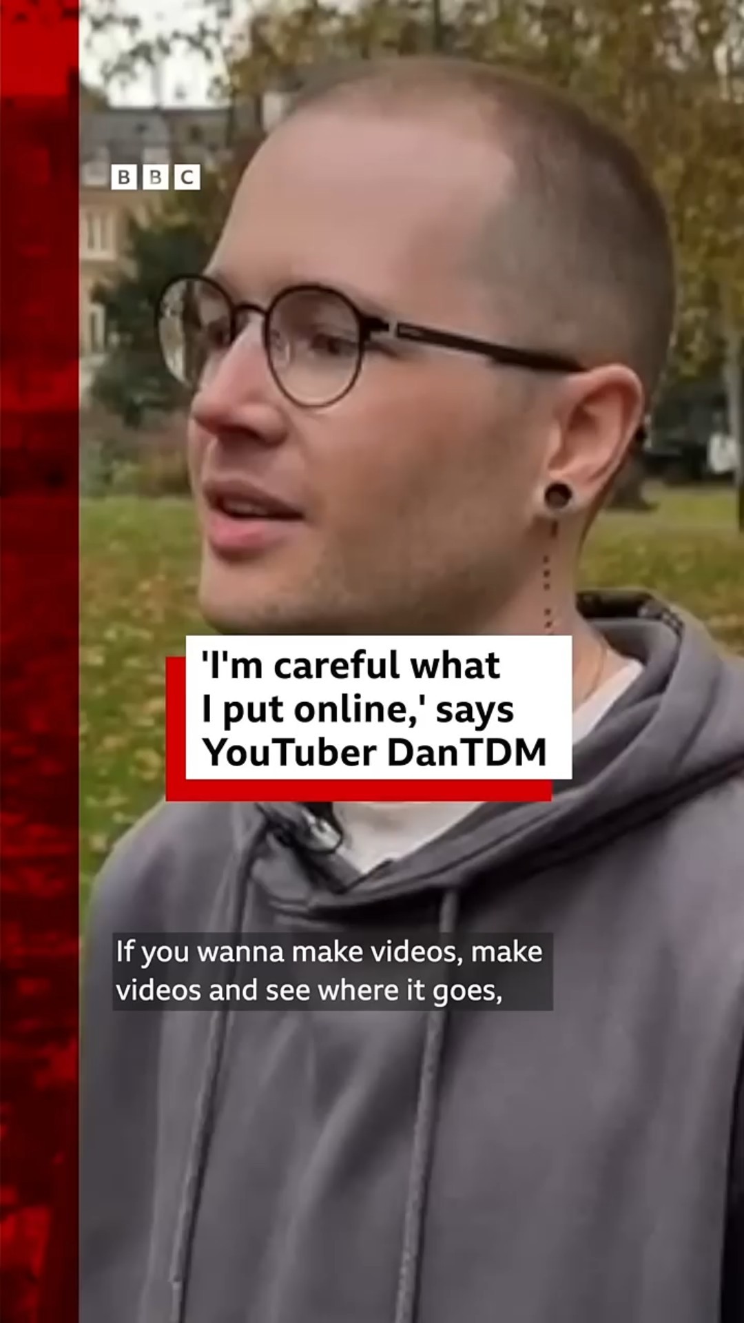 DanTDM says he is careful what he puts online. #DanTDM #Minecraft #BBCNews