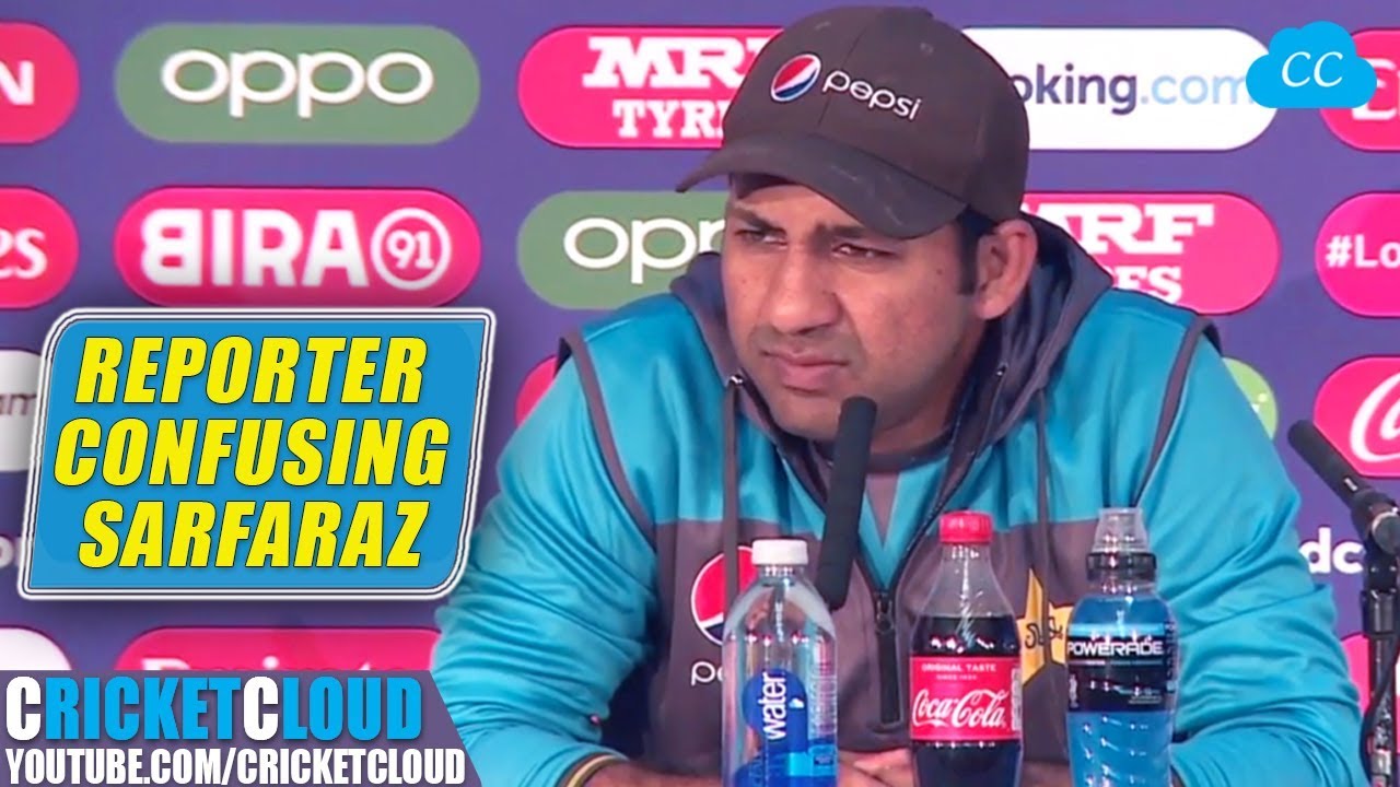 Sarfaraz Ahmed trying to Keep Calm on Reporters Aggressive Questions !! -  YouTube