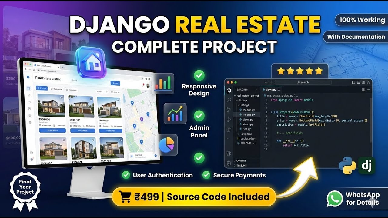 Django Real Estate Management System | Complete Final Year Project with Source Code